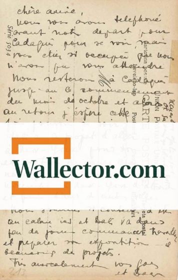 GALA and DALI, Autograph Postcard signed by Dali. Cadaques, 28 July 1934. back Postcard. Excellent condition
