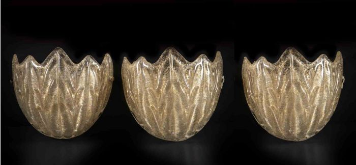 Vintage Murano Appliques - Italy 1970s
