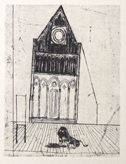 The Cathedral by Franco Gentilini - Contemporary Artwork