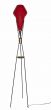 Vintage Red Floor Lamp attr. to Vistosi - Italy 1960s