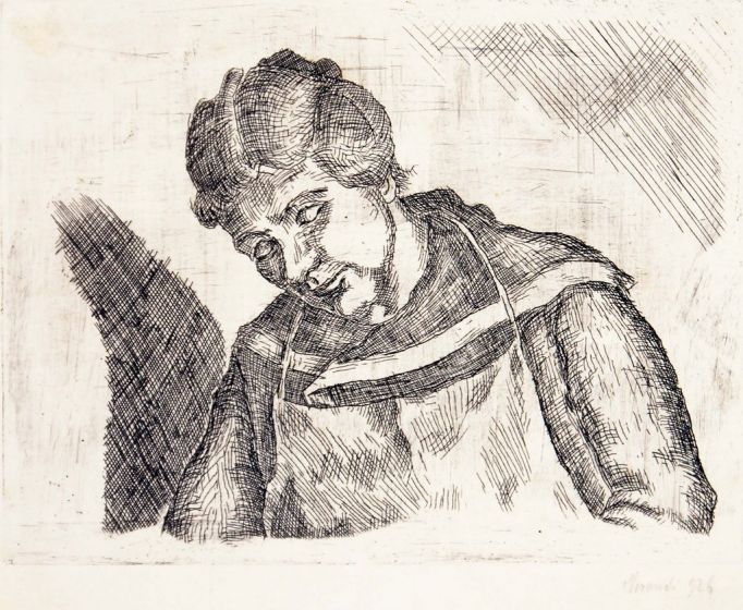 Female Figure Sleeping by Giorgio Morandi