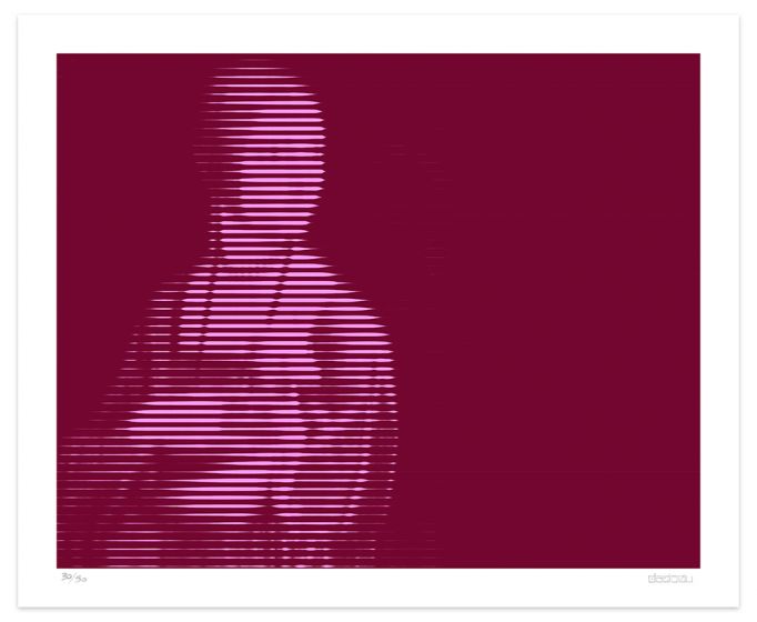 Purple Lines by Dadodu - Contemporary Art Print