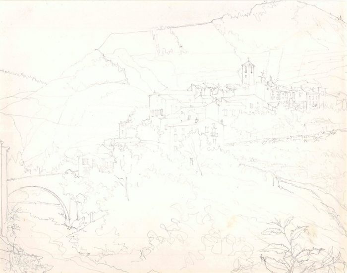 André Roland Brudieux - Paysage de France - Modern Artwork