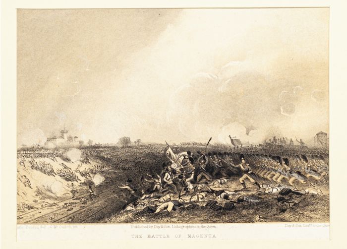 The battle of Magenta by C. Perrin - Old Master Artwork