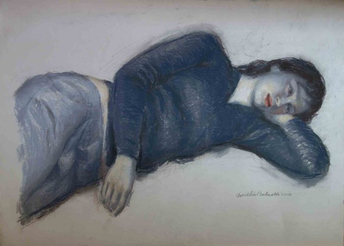 Aurelio Bulzatti - Donna Sdraiata - Contemporary Art